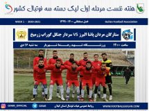 نتیجه هفته نخست مرحله اول  لیگ دسته سه فوتبال  ایران فصل ۱۴۰۰-۱۳۹۹