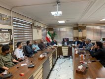 نشست رییس هیات فوتبال گیلان با فرماندار رودسر