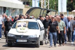 گزارش تصویری از مراسم تشییع پیکر رییس پیشین هیات فوتبال گیلان